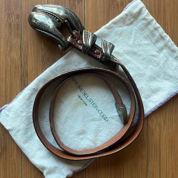 Barry Kieselstein-Cord Vintage Alligator/Silver Belt - Picture 8 of 10